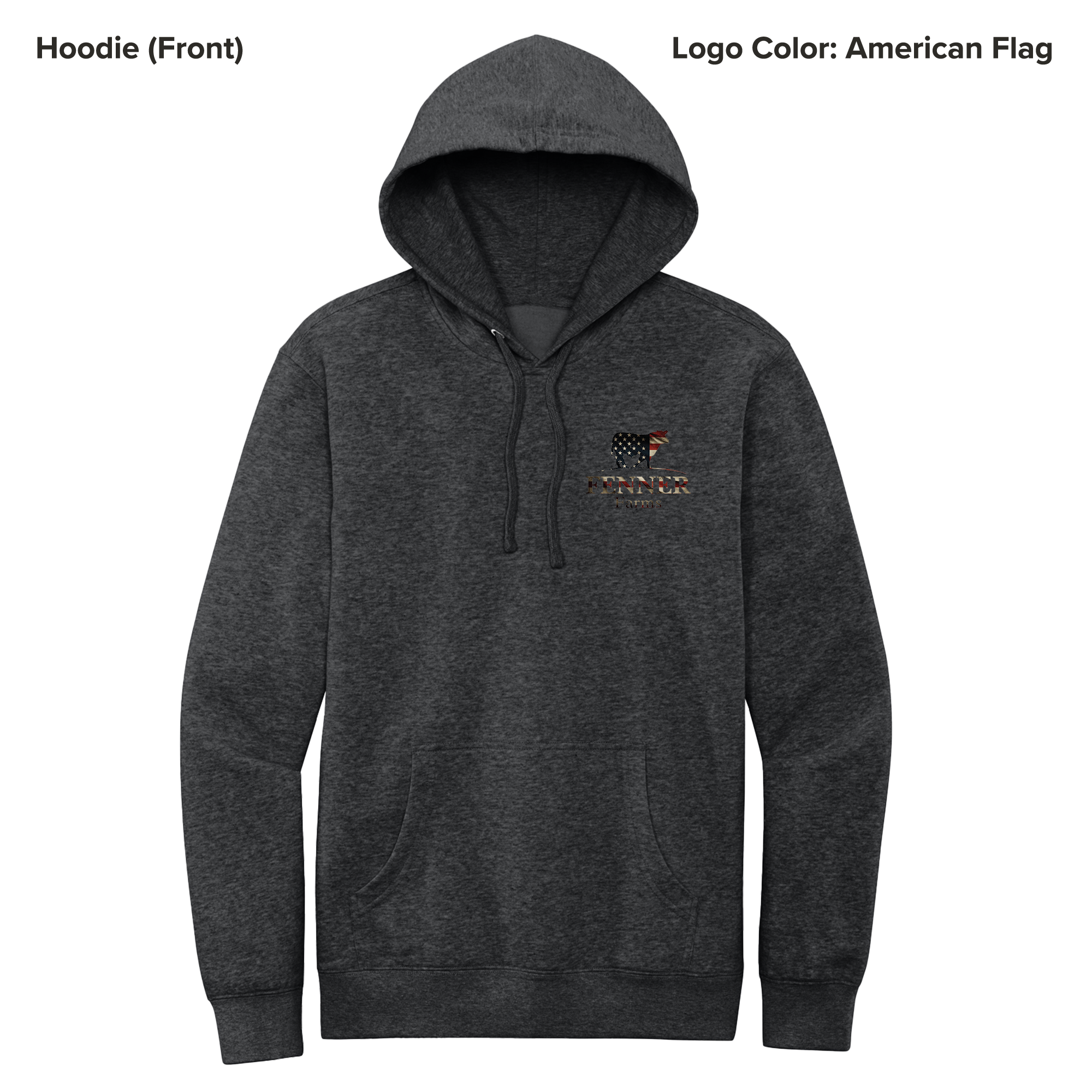 Fleece Hoodie - Dark Heather