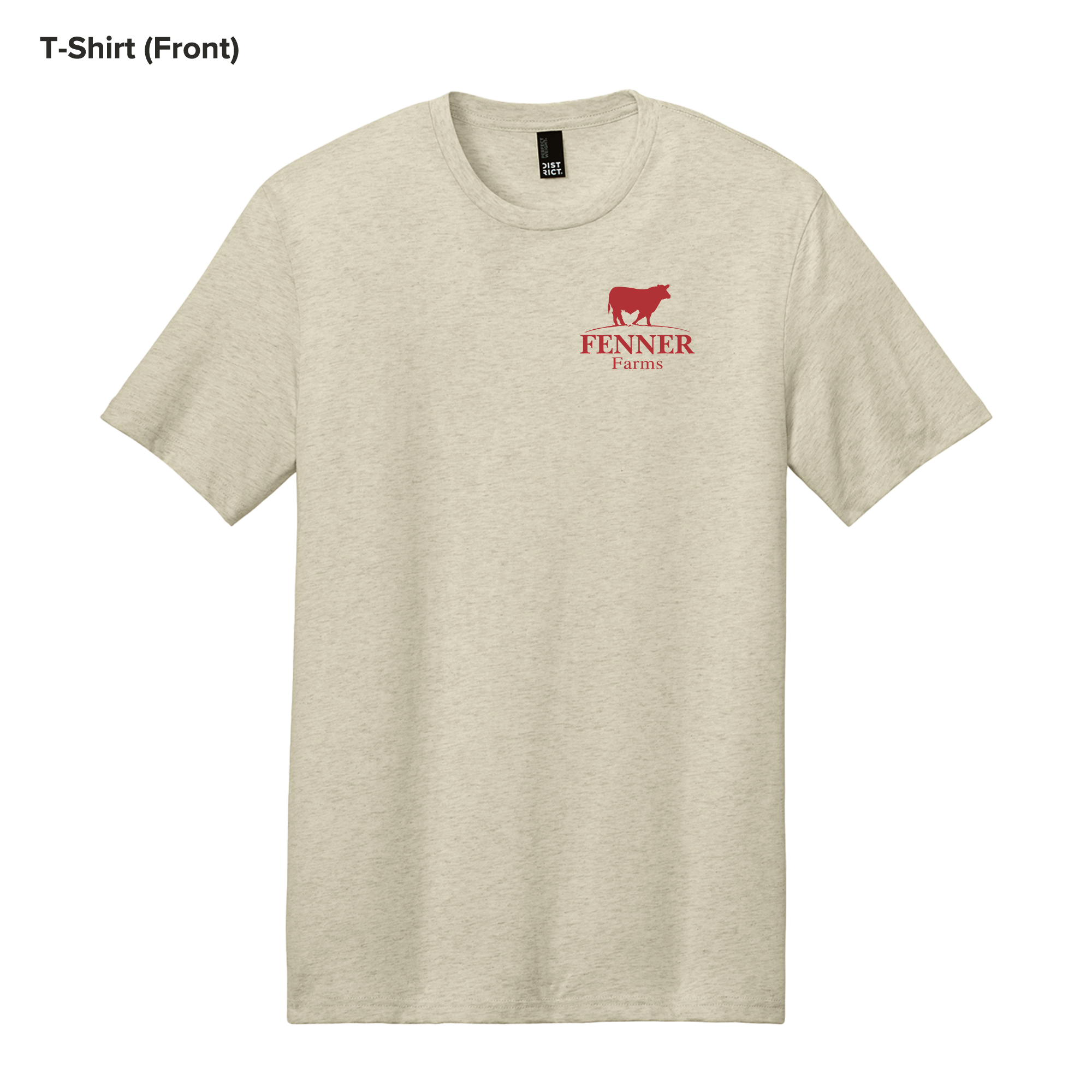 NEW - T-Shirt - Limited Edition - USA Cow (Oatmeal Heather)